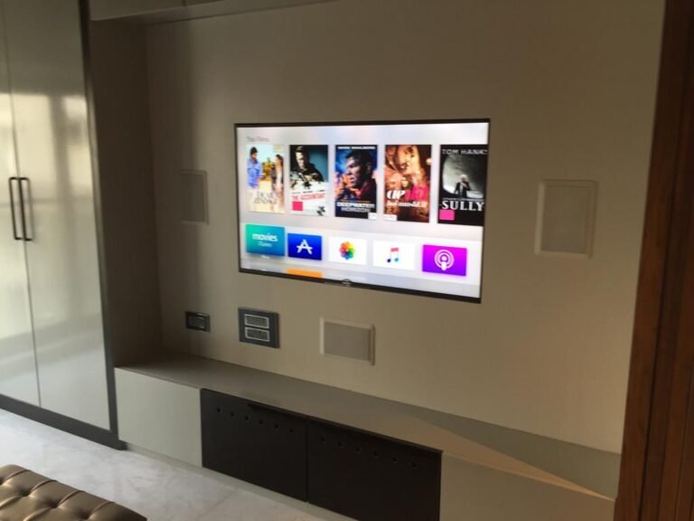 Santacruz Apartment creates a stunning Media Room and adds Audio Solutions, WiFi and Networking and Security throughout