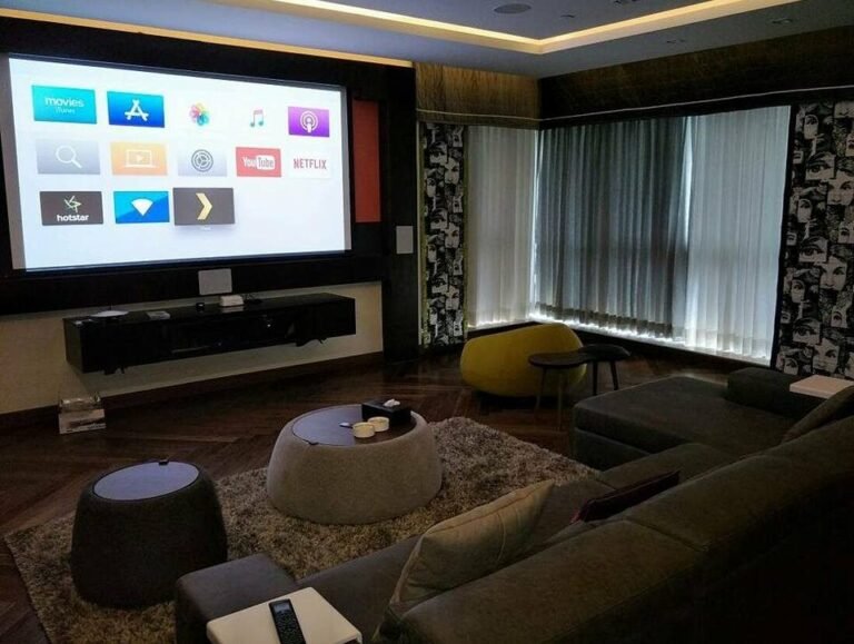 Gurgaon Duplex Apartment Goes All Out. Everything Automated and a 4K Movie Room