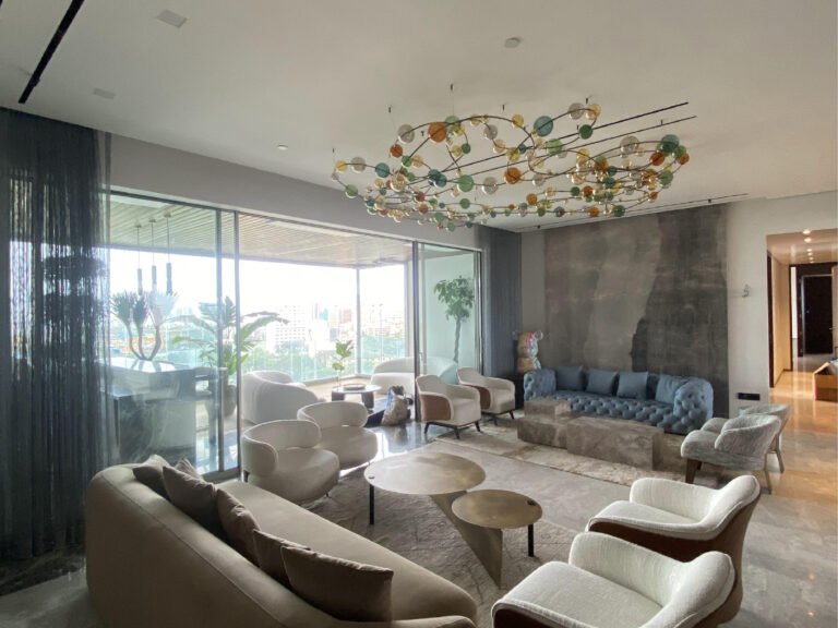 Smart home and living-room cinema in a Bandra apartment